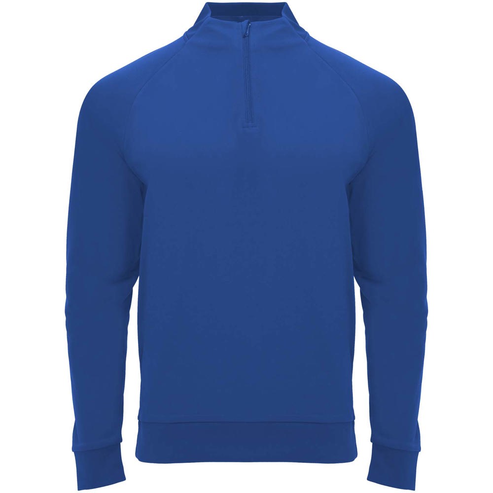 Felpa a maniche lunghe con zip a un quarto unisex Epiro - Blu royal