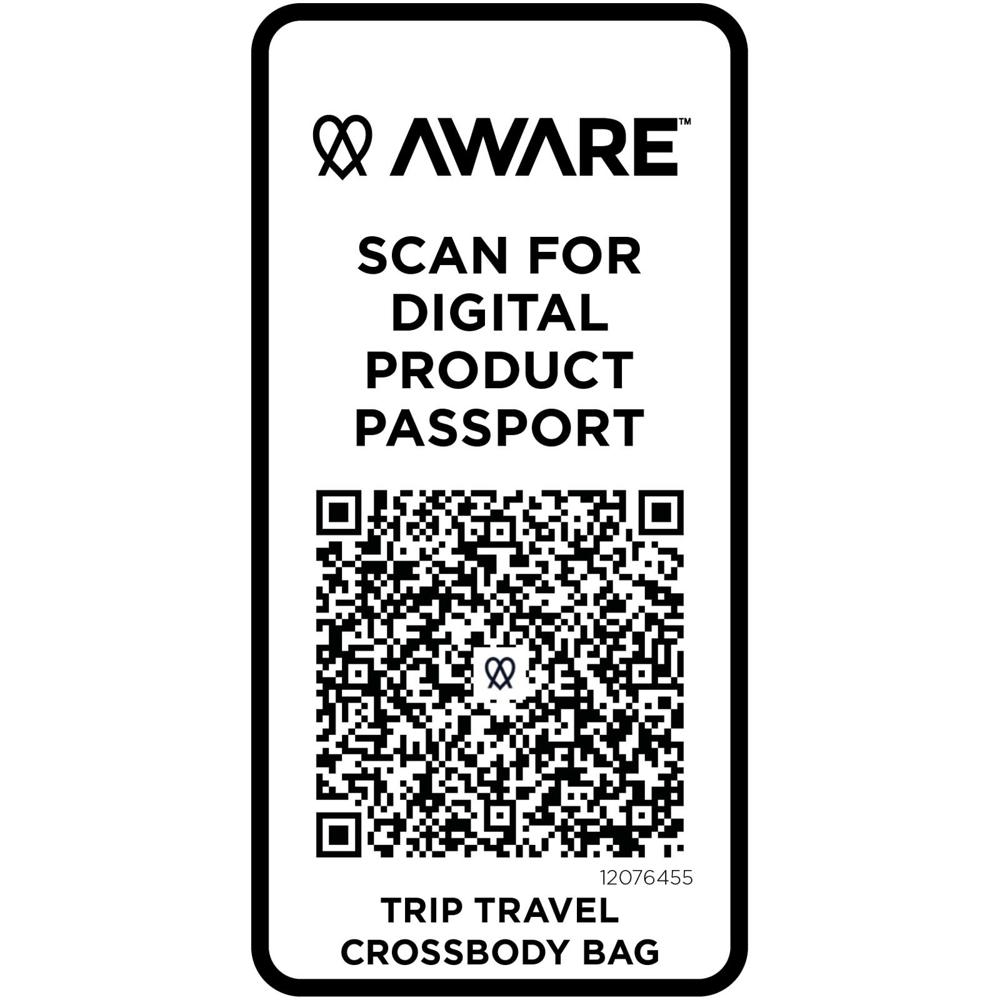 Borsa a tracolla da viaggio in materiale riciclato da 1 litro Trip Aware™