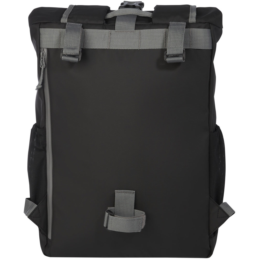 Borsa roll-top per bicicletta impermeabile in materiale riciclato certificato GRS per portatile da 15" Aqua