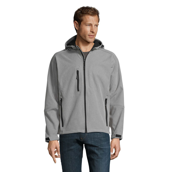 REPLAY MEN - REPLAY UOMO SOFTSHELL - Grigio Melange
