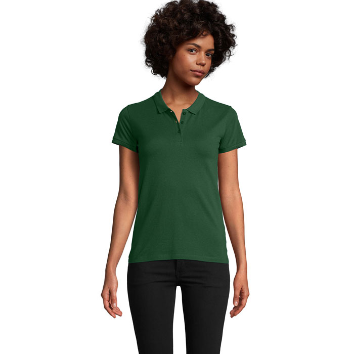 PLANET WOMEN - Polo PLANET DONNA 170g - Verde Bottiglia