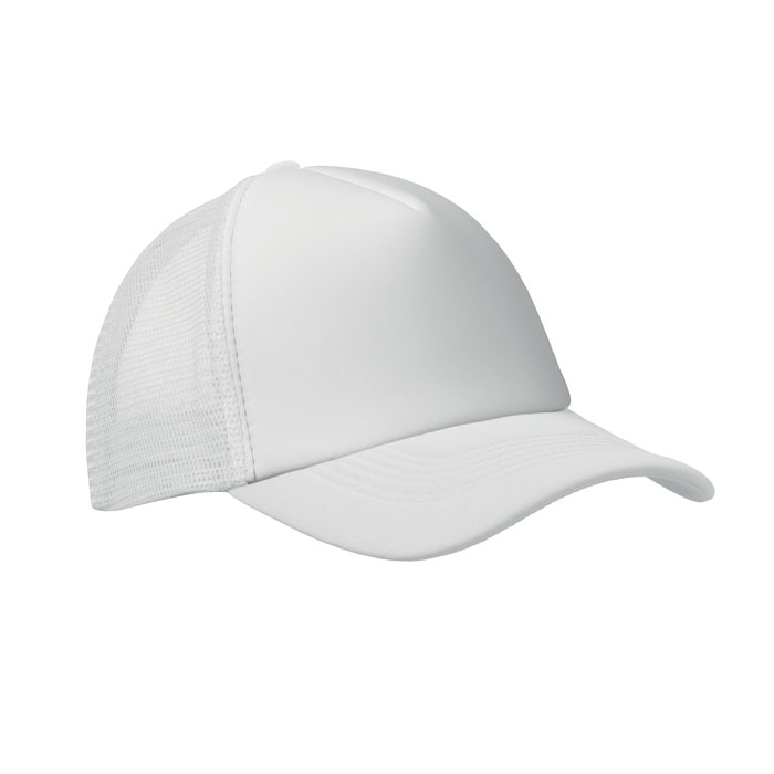 BUBBLE - Cappello trucker a 5 pannelli - Bianco