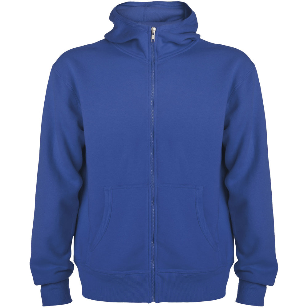 Felpa unisex con cappuccio e zip intera Montblanc - Blu royal