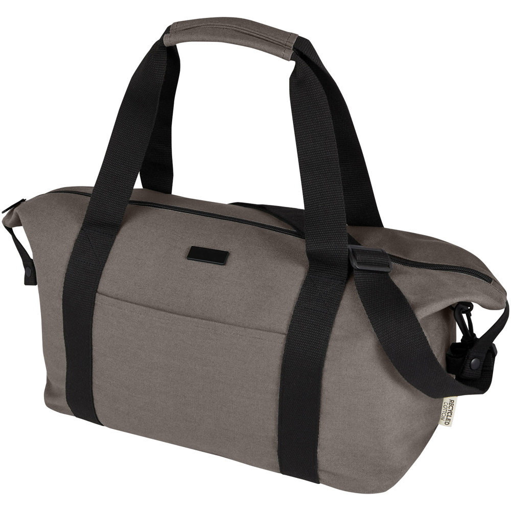 Borsone sportivo in canvas riciclato certificato GRS Joey - 25L - Grigio
