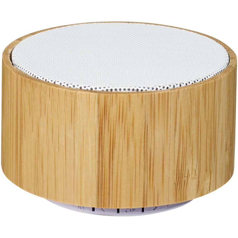 Altoparlante Bluetooth® in bambù Cosmos - Naturale, Bianco