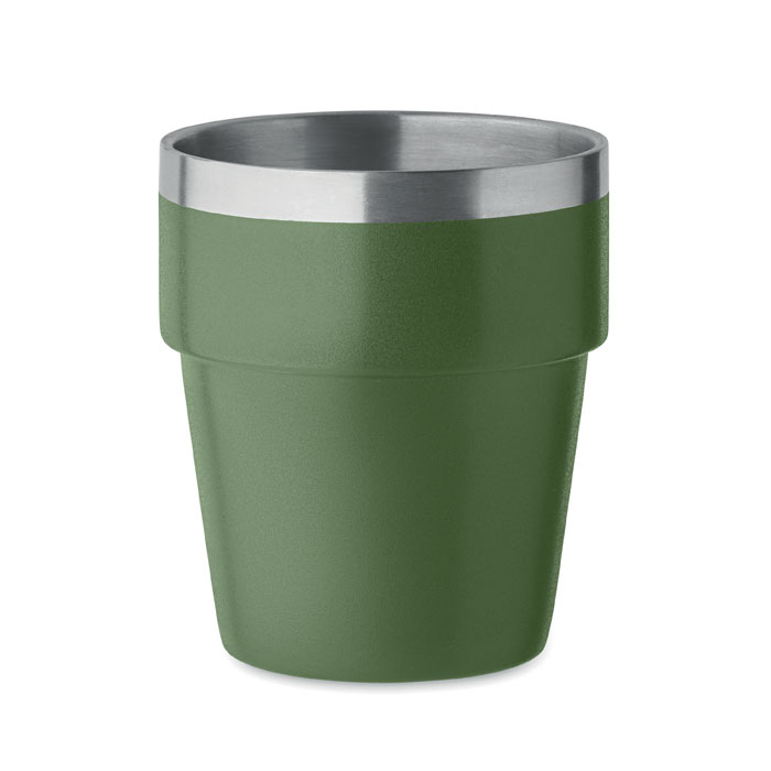 ACERITO - Bicchiere doppio strato 250 ml - Verde Scuro