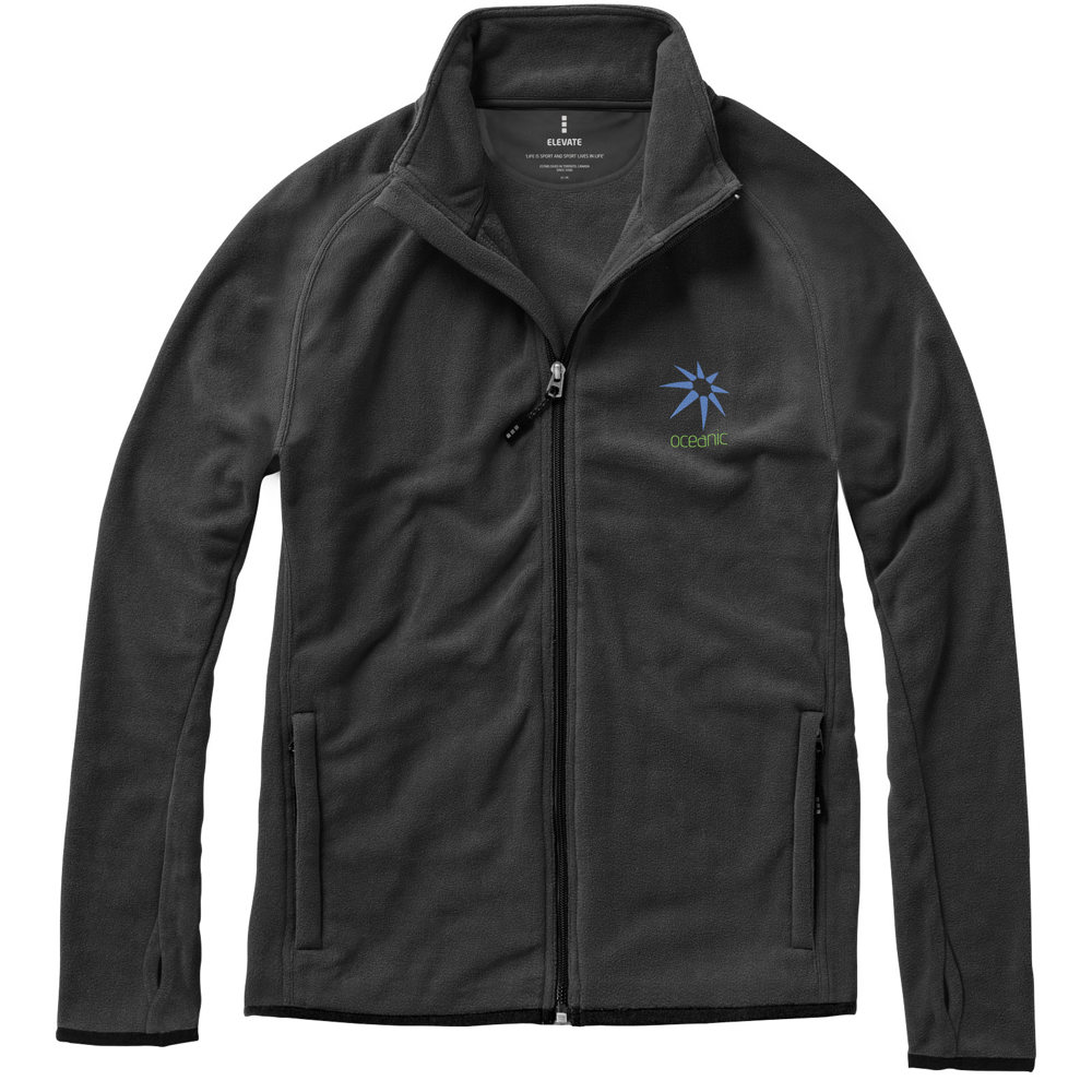 Giacca in microfleece Brossard con zip intera da uomo
