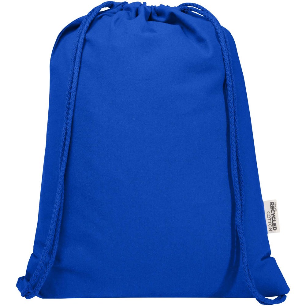 Borsa con cordoncino in materiale riciclato GRS da 180 g/m² Peru Blend - 5L