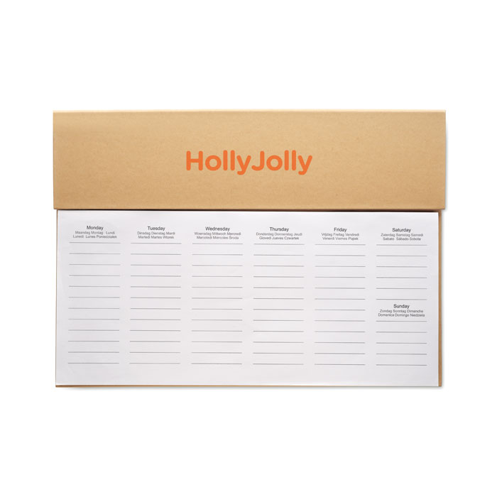 MEMWEEK - Agenda settimanale da tavolo