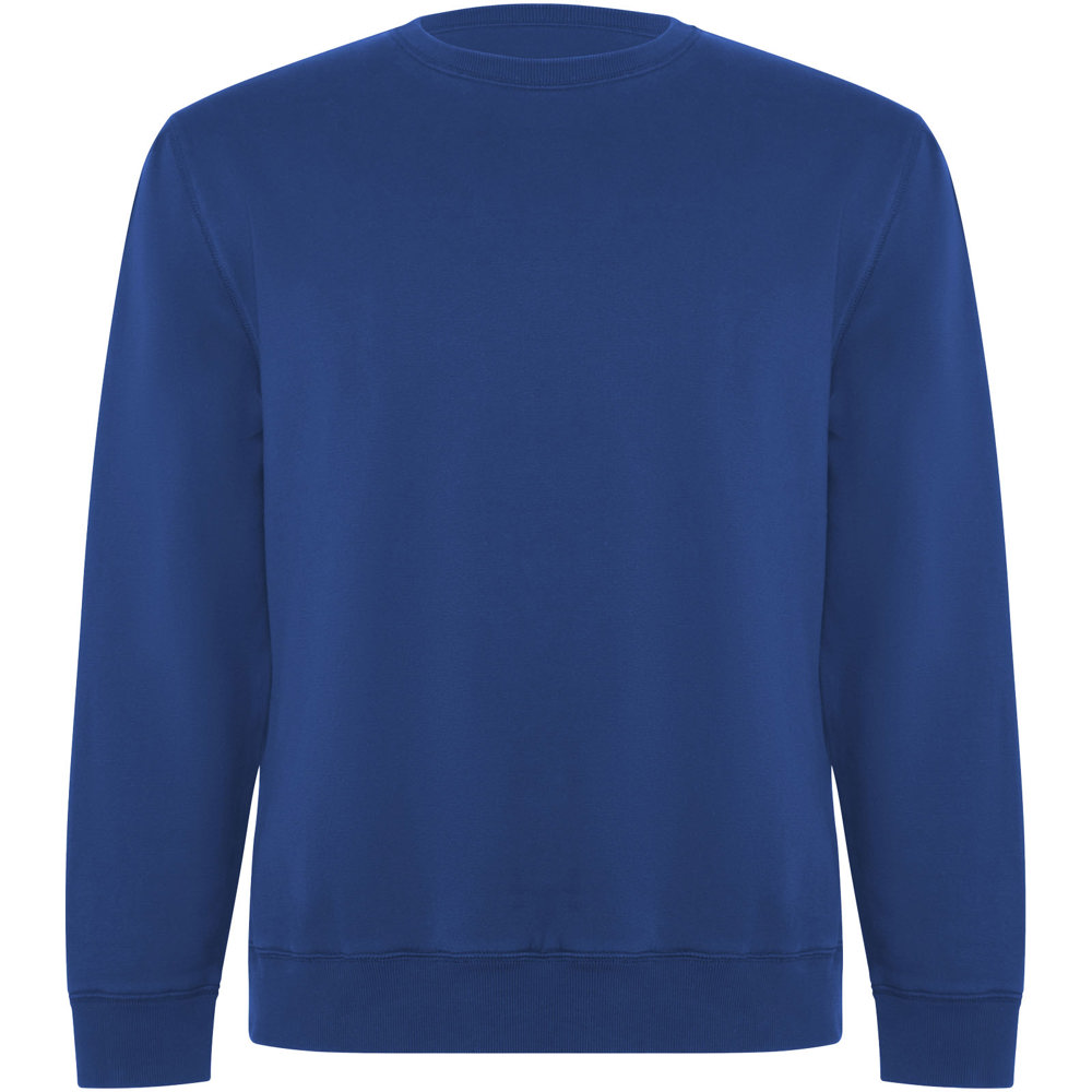 Maglione unisex a girocollo in cotone biologico Batian - Blu royal