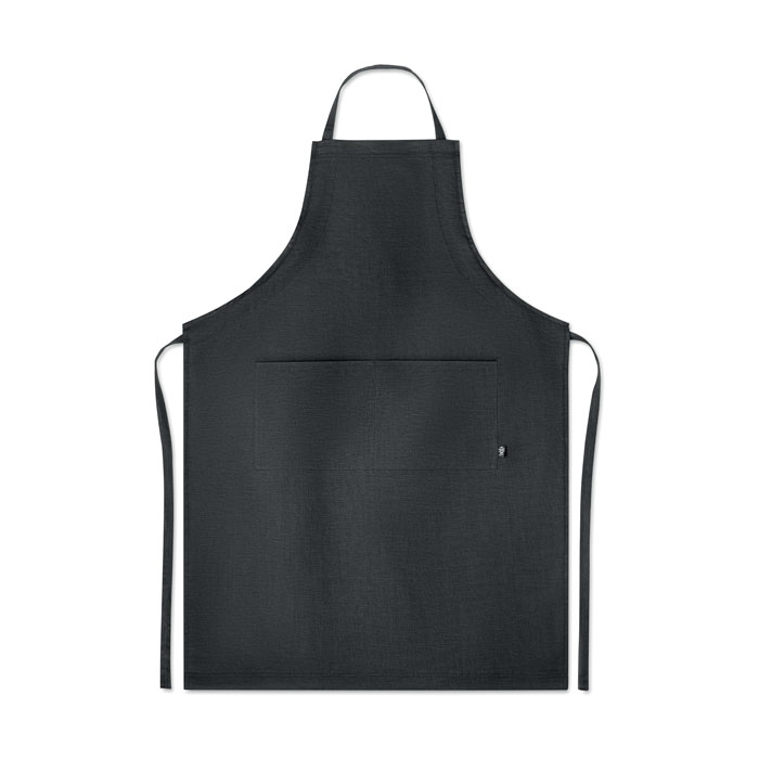 NAIMA APRON - Grembiule in canapa da 200gr - Nero