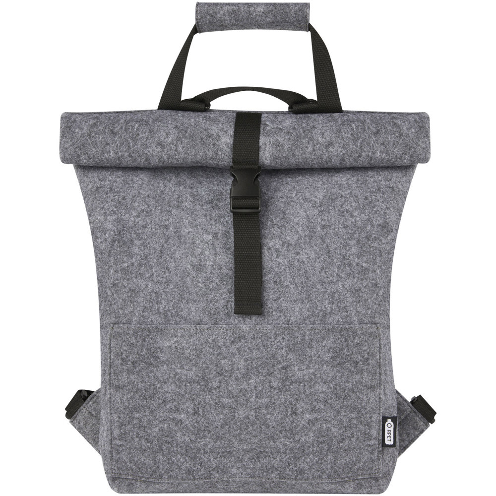 Borsa per bicicletta con chiusura arrotolabile in feltro riciclato GRS Felta - 13L