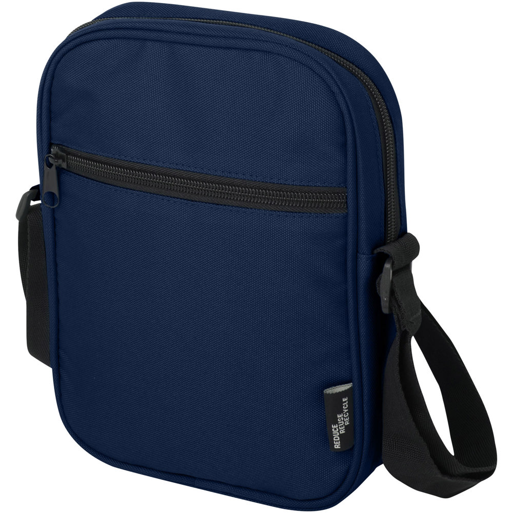 Borsa a tracolla in materiale riciclato certificato GRS Byron 2l - Navy