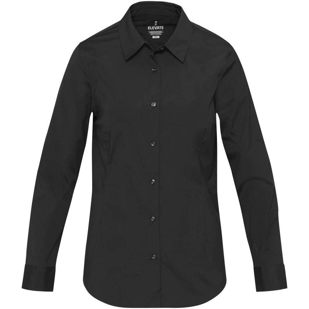 Camicia in tessuto di popeline da donna Carnelian