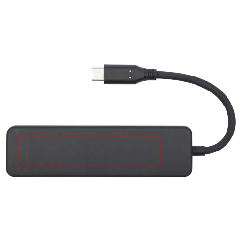 Adattatore multimediale USB 2.0-3.0 con porta HDMI in plastica riciclata certificata RCS Loop