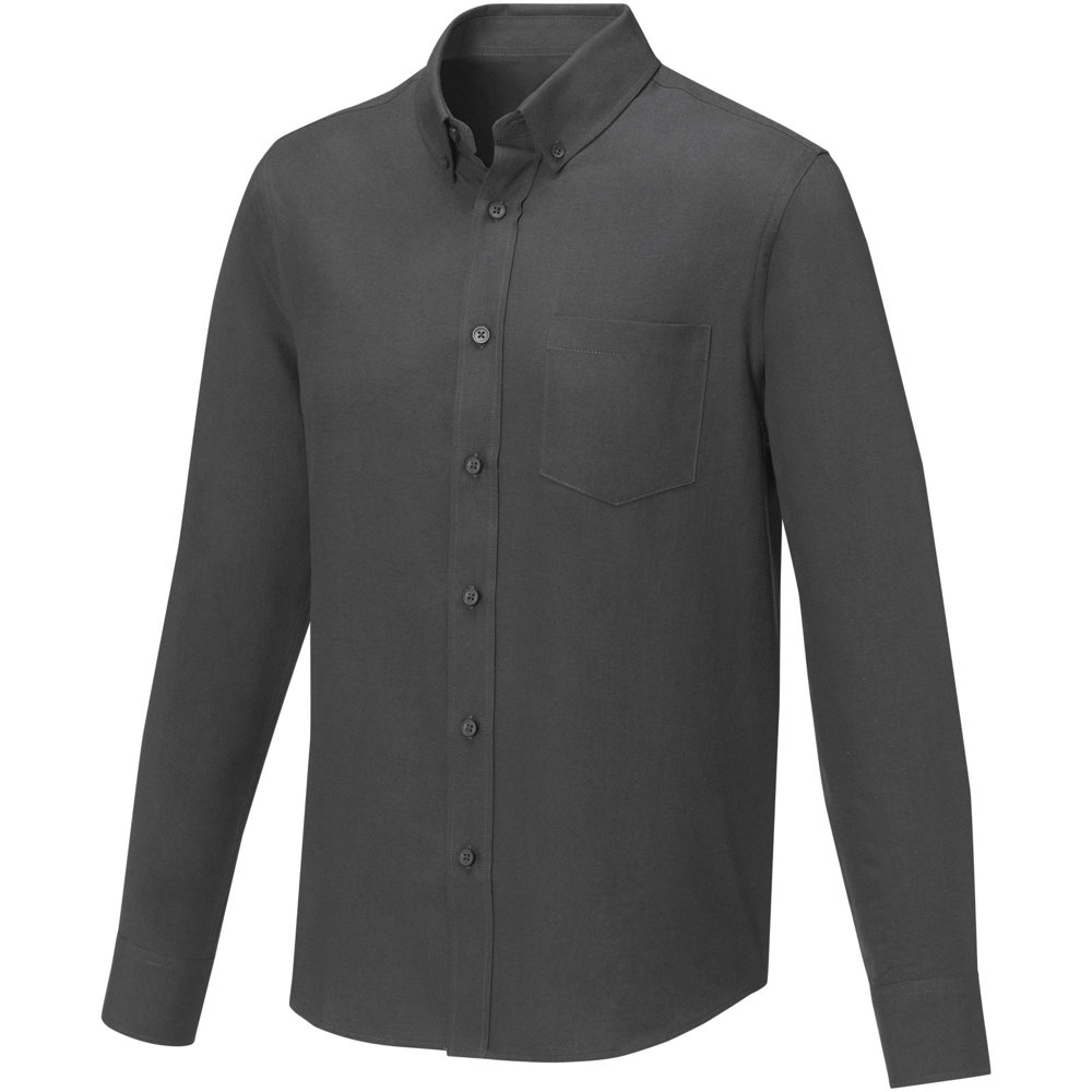 Camicia da uomo a maniche lunghe Pollux - Grigio tempesta