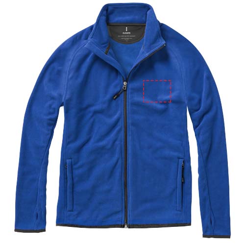 Giacca in microfleece Brossard con zip intera da uomo
