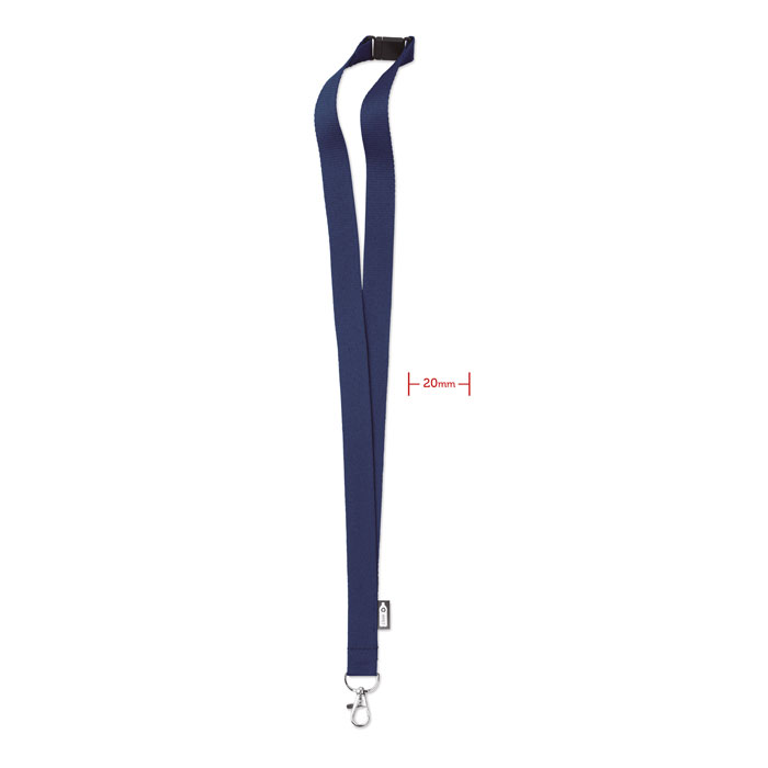 LANY RPET - Lanyard in RPET - Blu