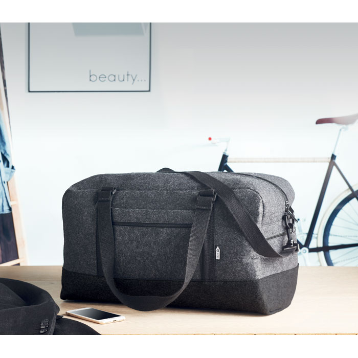 INDICO BAG - Borsa weekend in feltro RPET