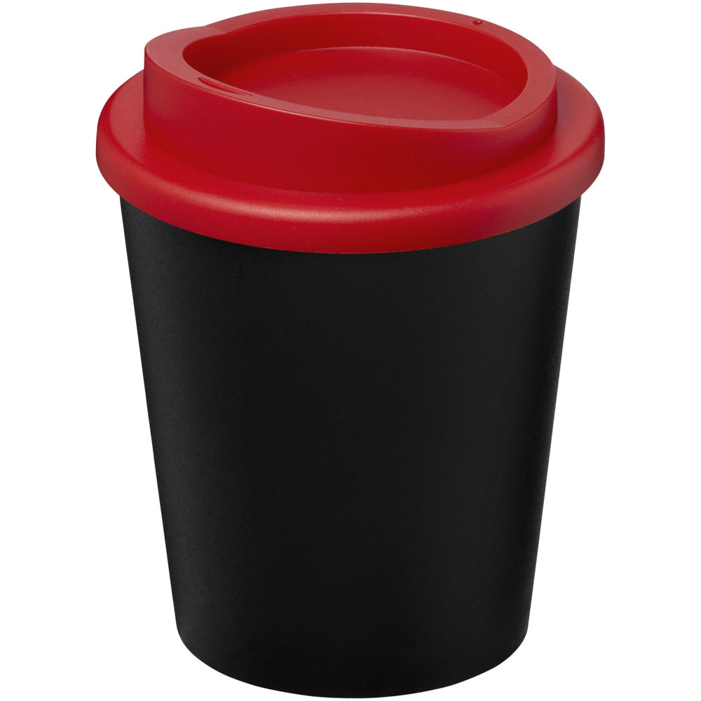 Bicchiere Americano® Espresso Eco da 250 ml in materiale riciclato - Nero, Rosso