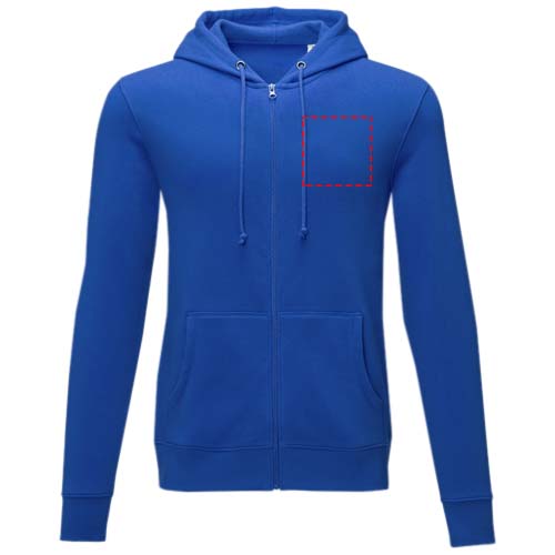 Felpa Charon con cappuccio full zip da uomo