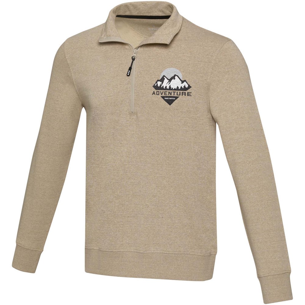 Maglione con cerniera a un quarto in tessuto riciclato unisex Aware™ Tin 