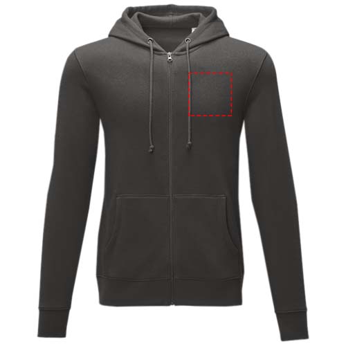 Felpa Charon con cappuccio full zip da uomo