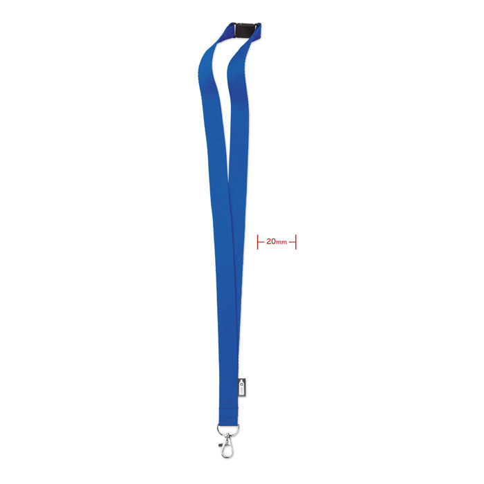 LANY RPET - Lanyard in RPET - Blu Royal