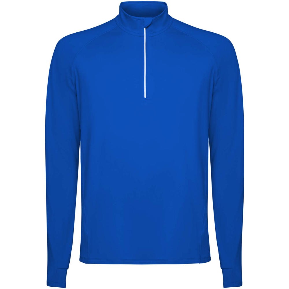 Felpa a maniche lunghe da uomo con mezza zip Estambul - Blu royal