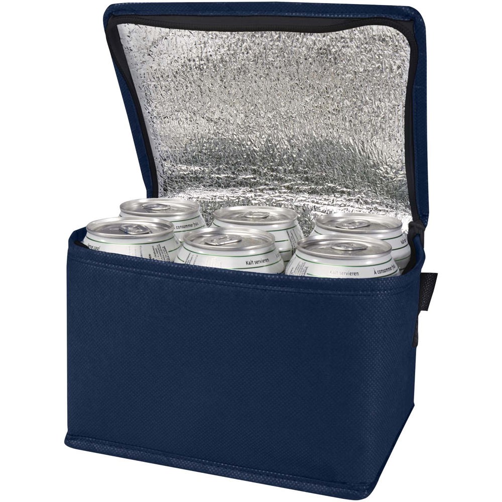 Borsa termica con capacità per 6 lattine in tessuto non tessuto riciclato certificato GRS Spectrum - 4L - Navy
