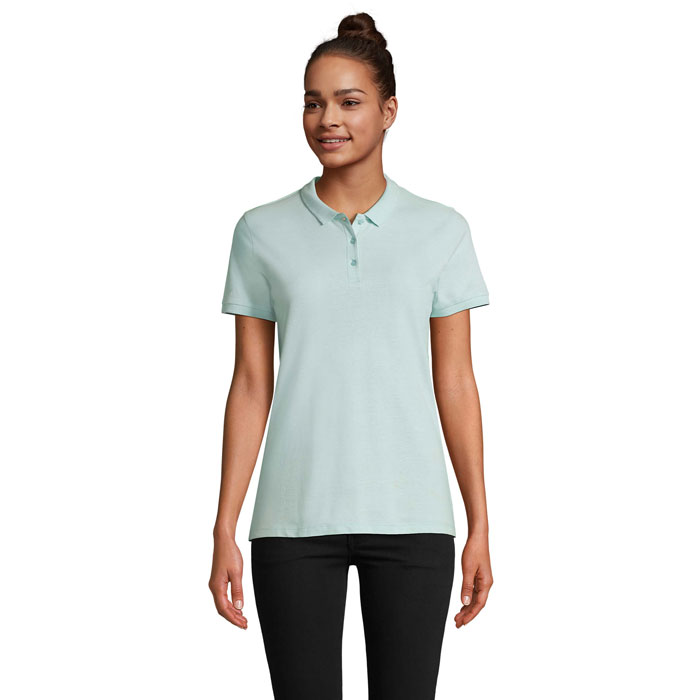 PLANET WOMEN - Polo PLANET DONNA 170g - Arctic Blue
