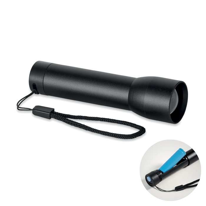 LUMEZO - Torcia ricaricabile in alluminio - Nero