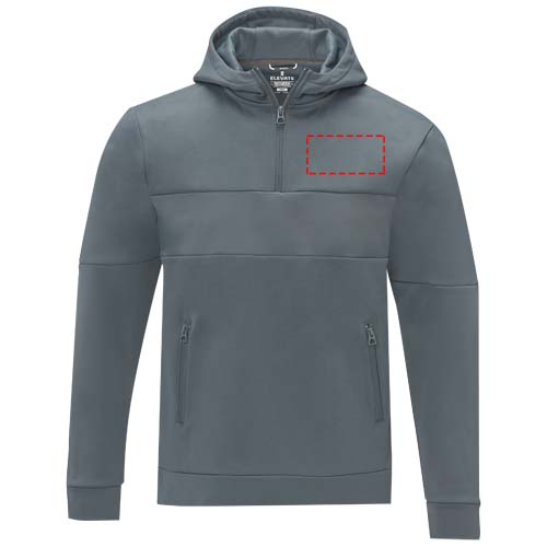 Felpa anorak con cappuccio da uomo a mezza zip Sayan