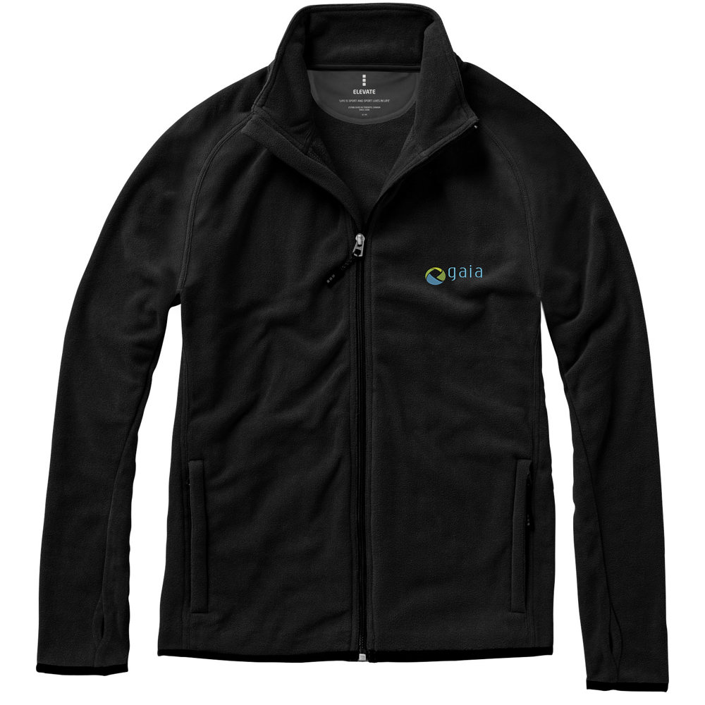 Giacca in microfleece Brossard con zip intera da uomo