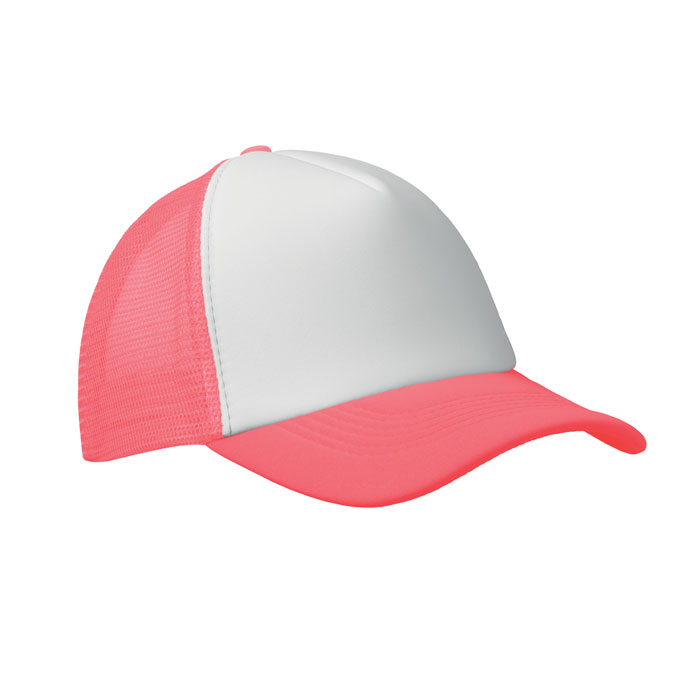 BUBBLE - Cappello trucker a 5 pannelli - Fucsia Neon
