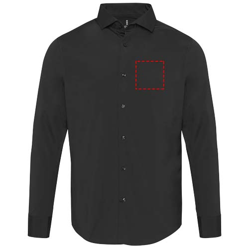 Camicia da uomo in tessuto popeline da 133 g/m² Carnelian