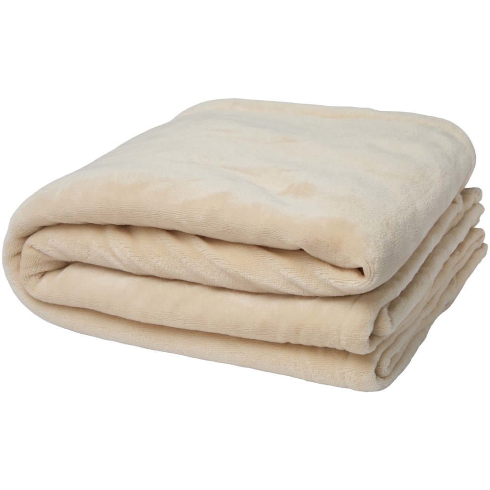 Coperta in sherpa riciclato certificato GRS Ashen - Oatmeal