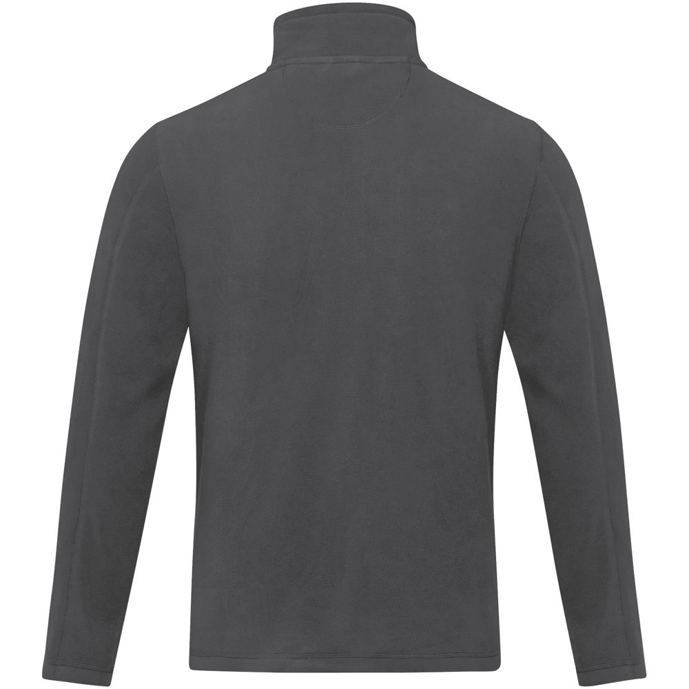 Giacca da uomo in pile con zip integrale in materiale riciclato certificato GRS Amber