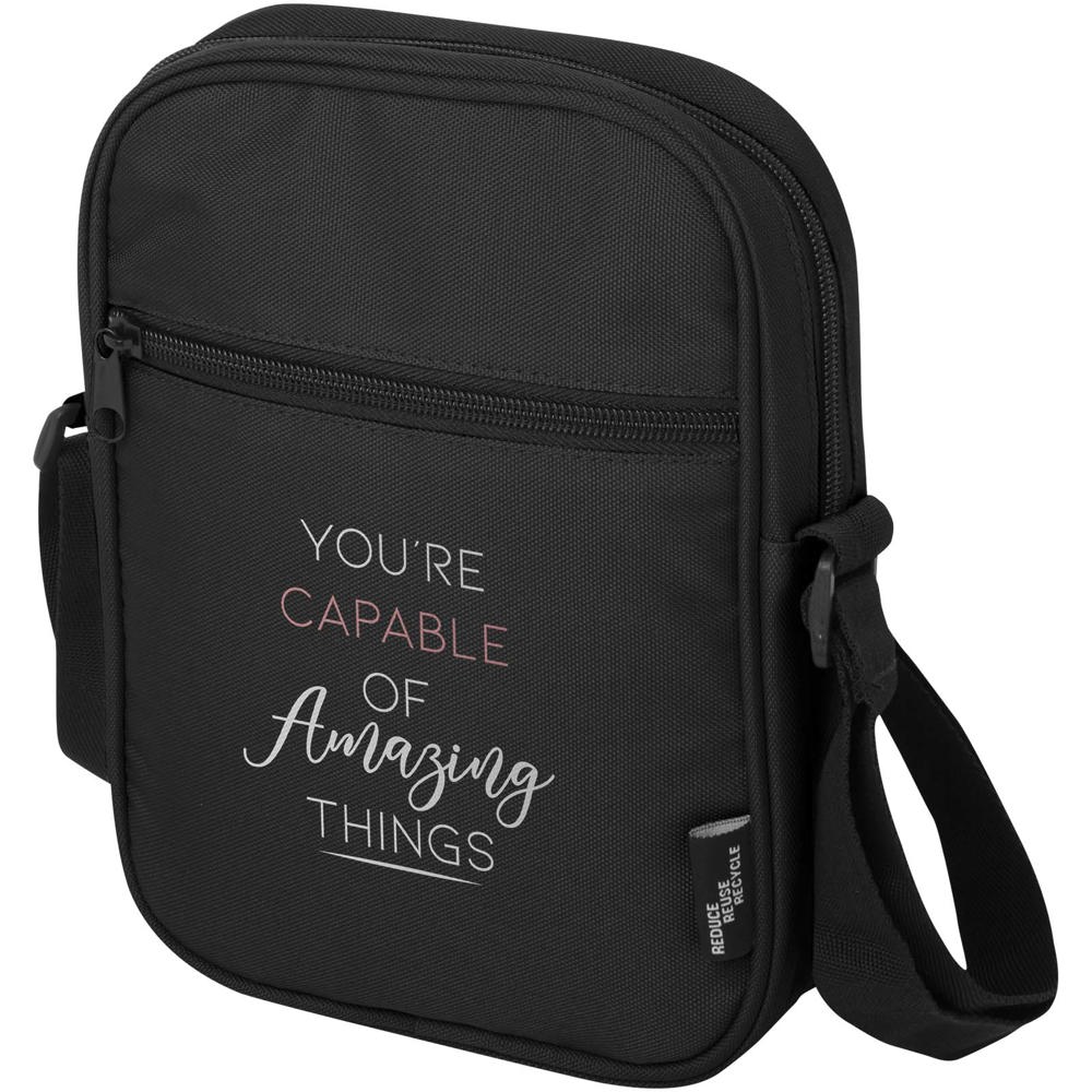 Borsa a tracolla in materiale riciclato certificato GRS Byron 2l