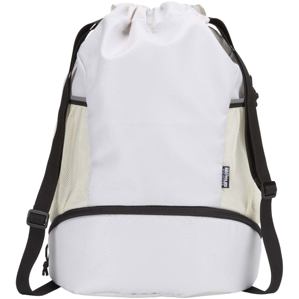 Borsa sportiva con cordoncino in materiale riciclato certificato GRS e scomparto inferiore da 18 litri Nomad
