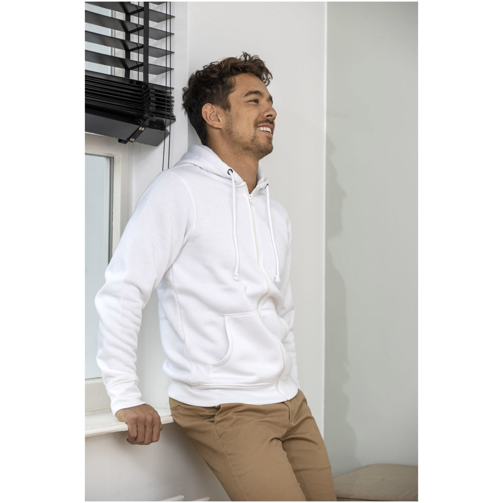 Felpa con cappuccio full zip da uomo da 240 g/m² Charon