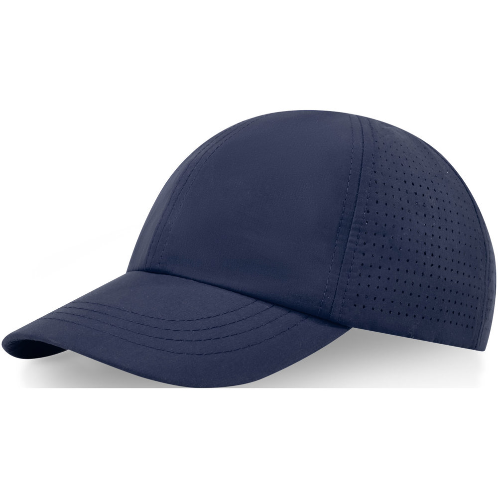 Cappellino cool-fit a 6 pannelli in materiale riciclato certificato GRS Mica - Navy