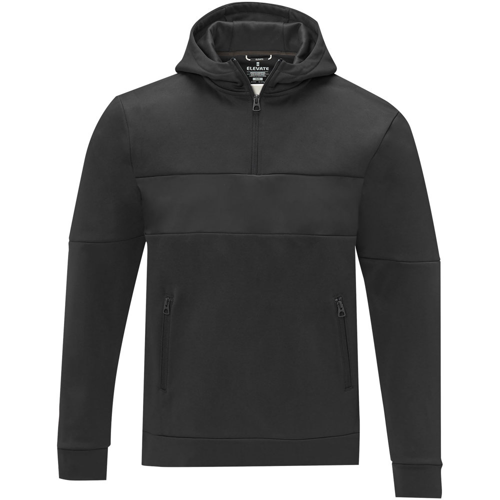 Felpa anorak con cappuccio da uomo a mezza zip Sayan