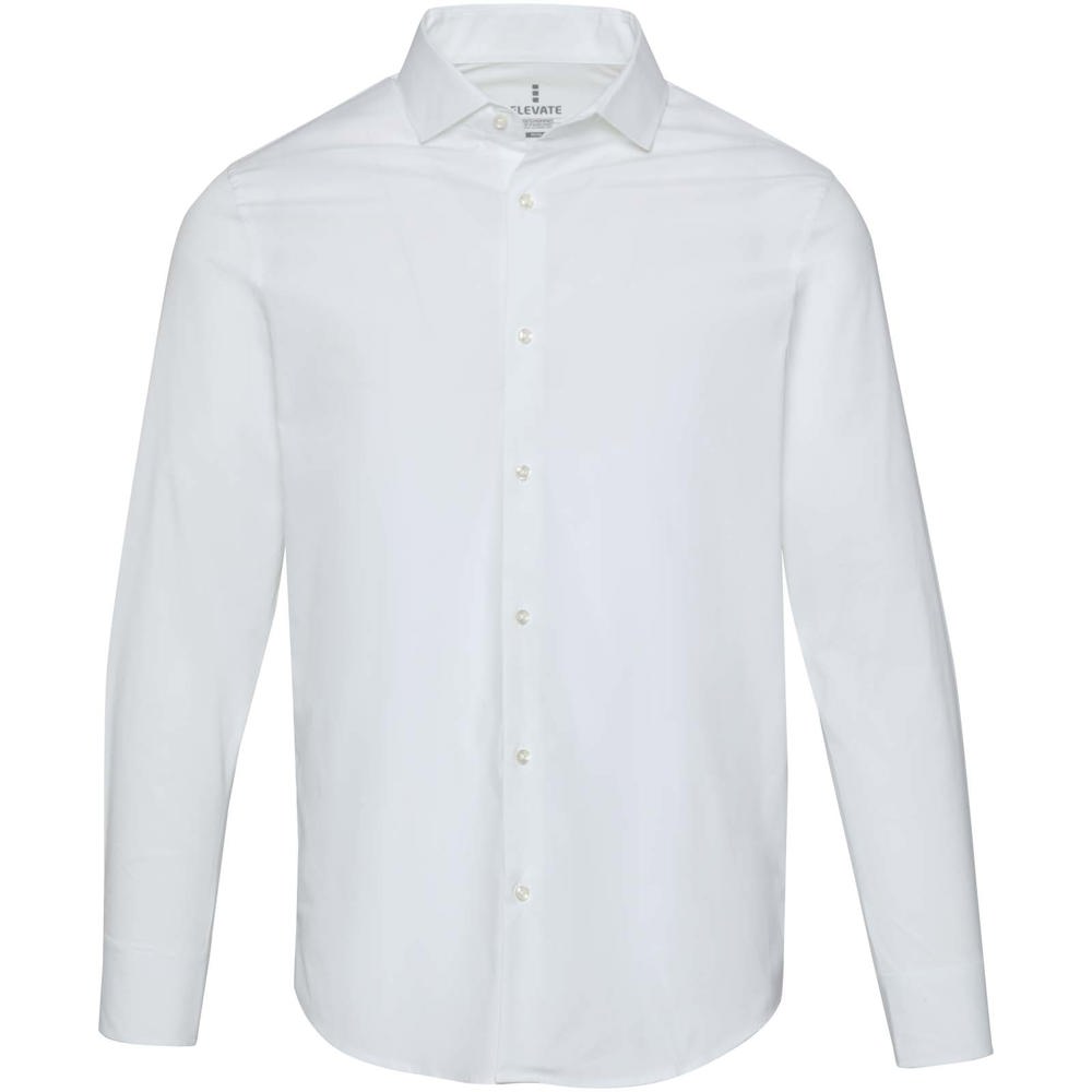 Camicia in tessuto di popeline da uomo Carnelian