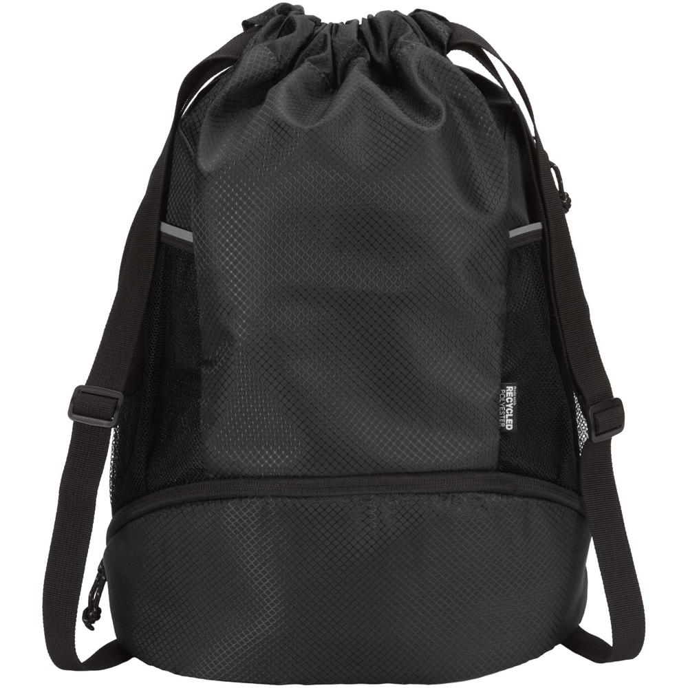 Borsa sportiva con cordoncino in materiale riciclato certificato GRS e scomparto inferiore da 18 litri Nomad
