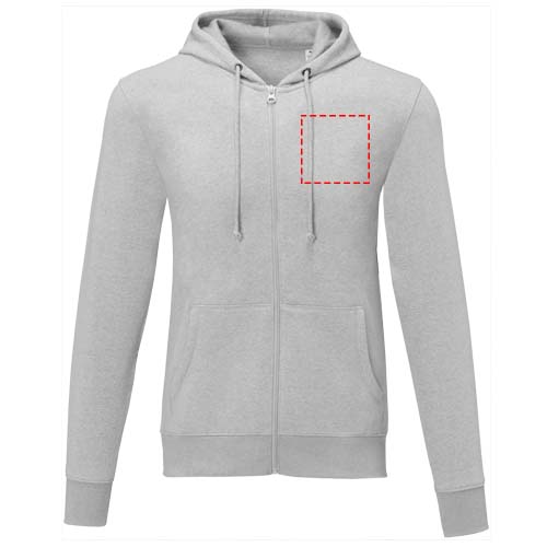Felpa Charon con cappuccio full zip da uomo