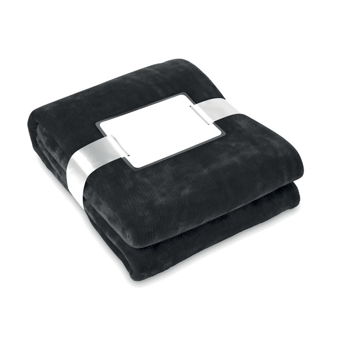DAVOS - Coperta in pile - Nero