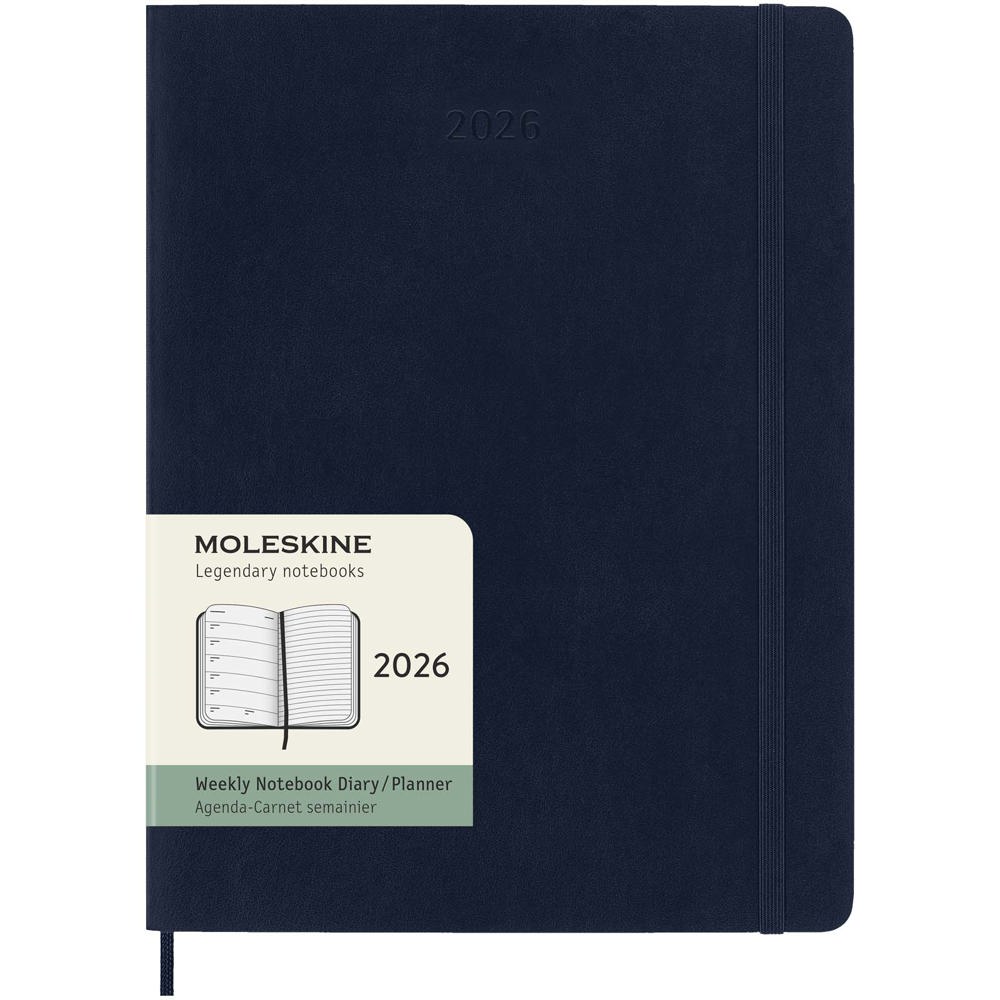 Blocco note 12 mesi formato XL con copertina morbida Moleskine - Zaffiro