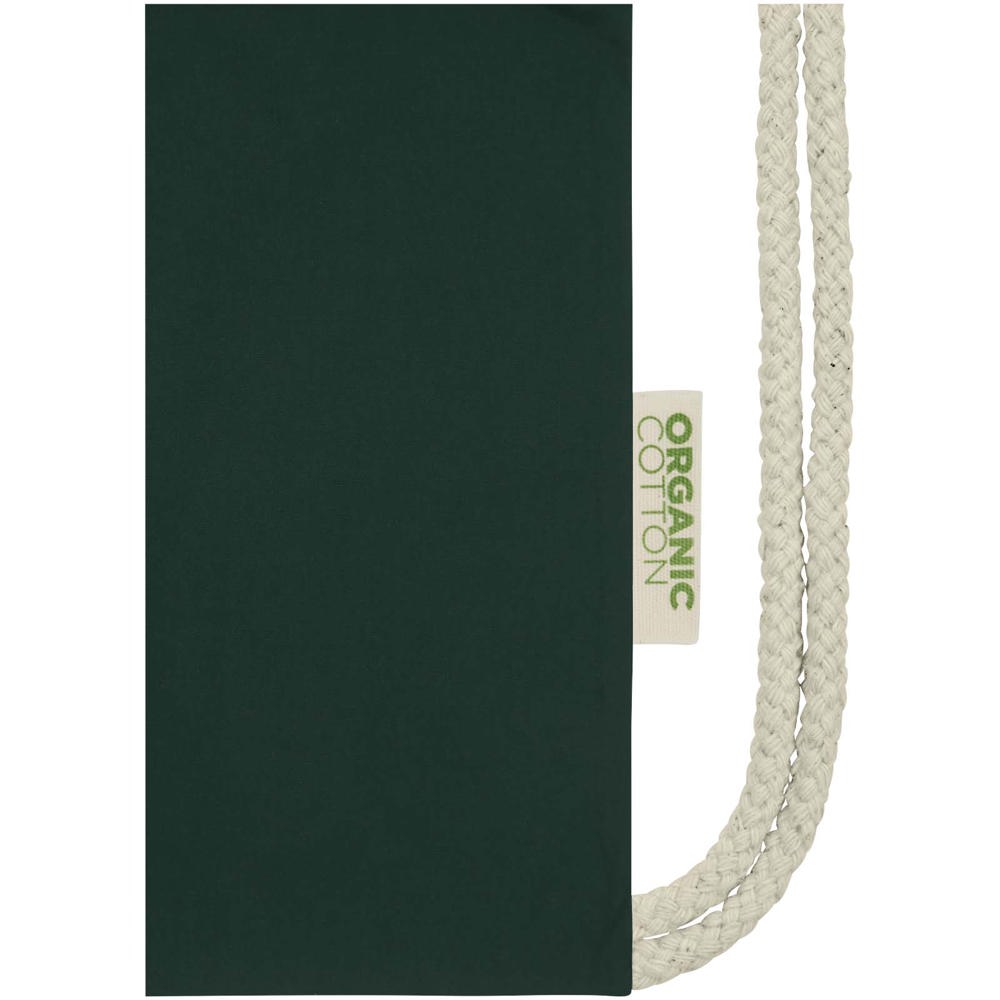 Borsa con cordoncino in tessuto biologico certificato OCS da 140 g/m² Odisha  - 5L