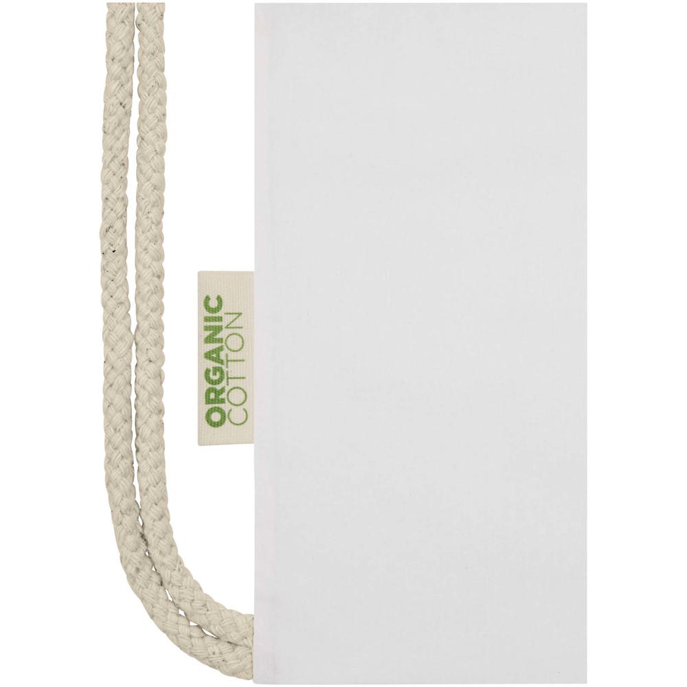 Borsa con cordoncino in tessuto biologico certificato OCS da 140 g/m² Odisha  - 5L
